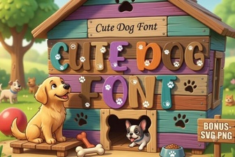 Adorable Dog Fonts for Playful Design Projects