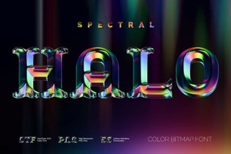 Ethereal Typography: Spectral Halo Font Inspiration