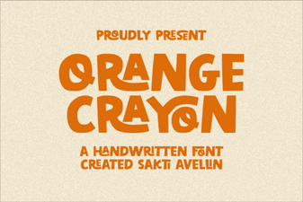 Orange Crayon Font Ideas for Creative Projects