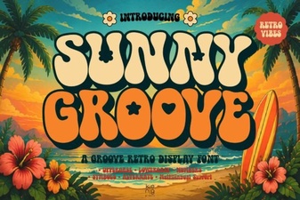 Sunny Groove Font Free Download - Fun Display Typeface for Creative Projects