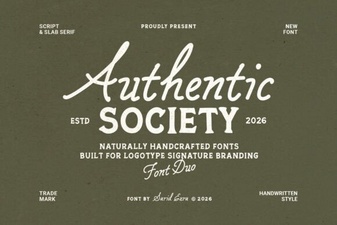 Authentic Society Font for Elegant and Modern Design Projects