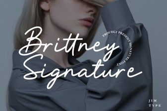 Brittney Signature Font: Elegant Handwritten Script Style