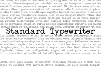 The Timeless Appeal of Standard Typewriter Fonts in Design