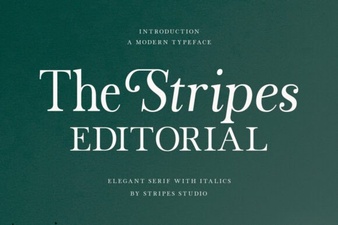 The Stripes Editorial Font for Bold Creative Design